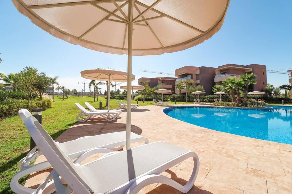 Cosy Appartemt Vue Sur Golf Et Montagne Marrakesh Esterno foto